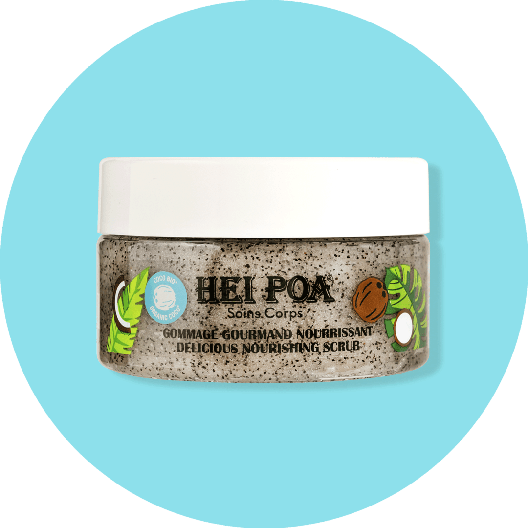 HEI POA GOMMAGE GOURMAND NOURISSANT - Scrub Olio di cocco bio, Cristalli di sale, Polpa e gusci di cocco - Clorophilla Shop