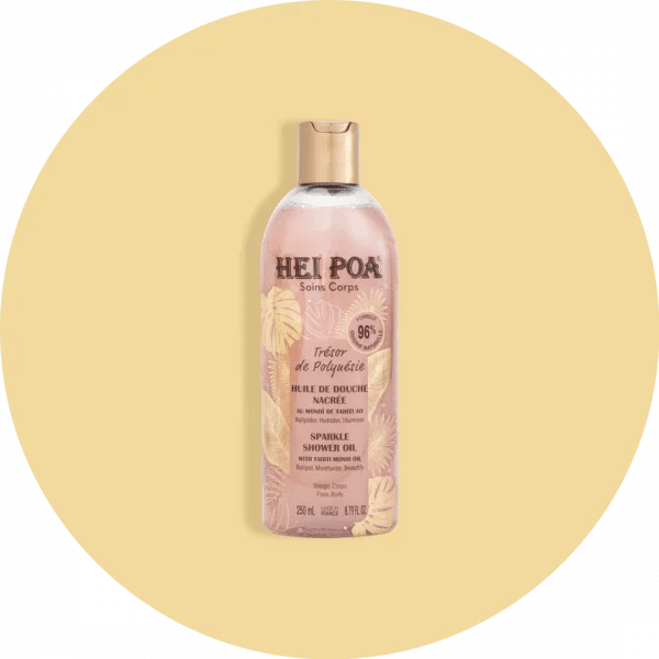 HEI POA HUILE DE DOUCHE NACRÉE TRÉSOR DE POLYNÉSIE - Olio doccia viso e corpo Tesoro della Polinesia - Clorophilla Shop