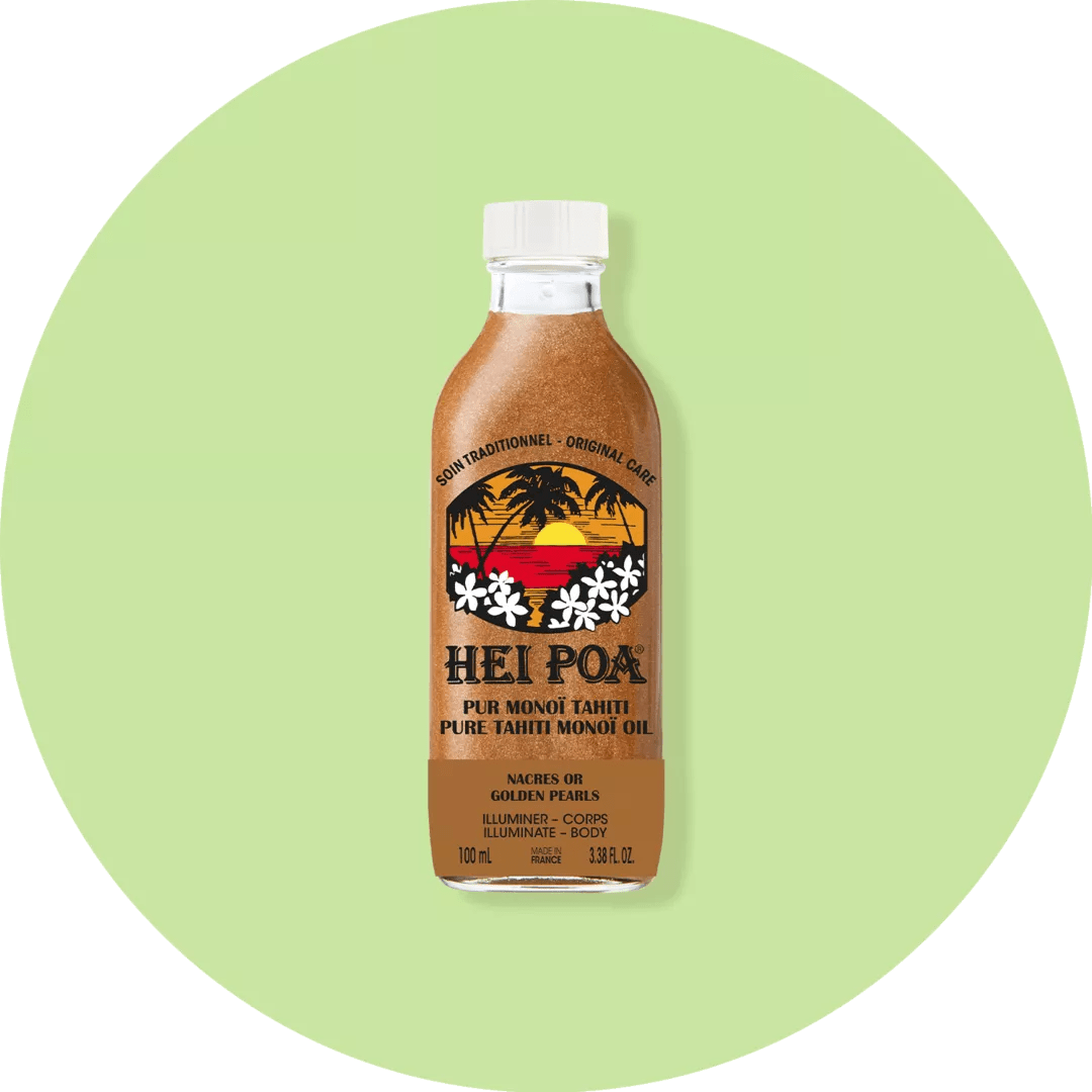 HEI POA PUR MONOÏ TAHITI NACRES OR - Olio corpo e capelli Madreperla dorata - Clorophilla Shop