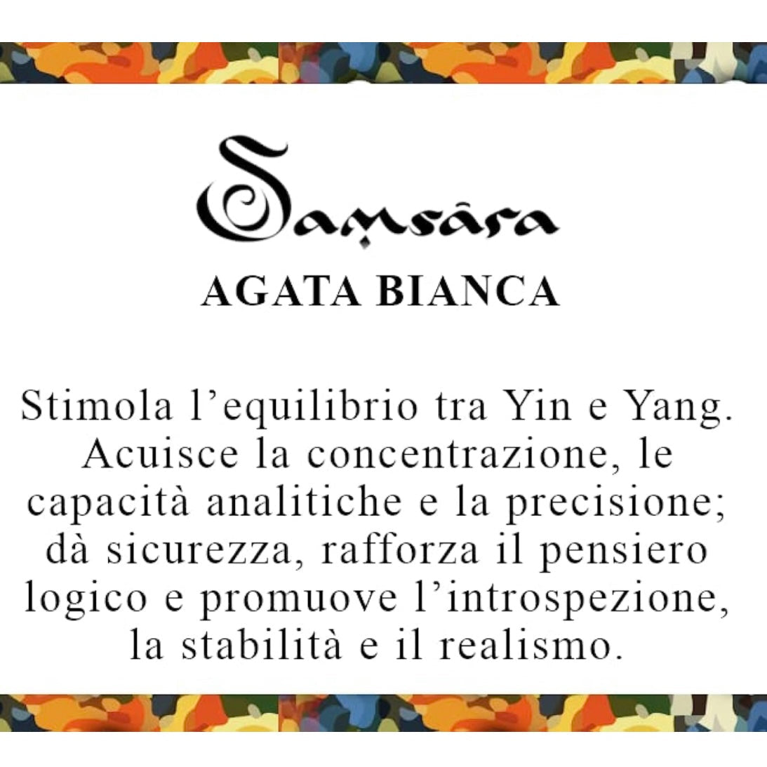 Samsara Cavigliera tibetana Shamballa con pietre - AGATA BIANCA FILO ROSA | Scopri su Clorophilla Shop