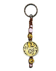 Samsara Portachiavi Tibetano artigianale in Quarzo Rosa e ottone - Energia positiva e protezione | Scopri su Clorophilla Shop