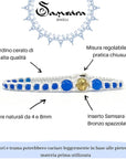 Samsara Cavigliera tibetana Shamballa con pietre - QUARZO ROSA FILO MARRONE | Scopri su Clorophilla Shop