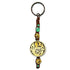 Samsara Portachiavi Tibetano artigianale in Agata Verde e ottone - Energia positiva e protezione | Scopri su Clorophilla Shop