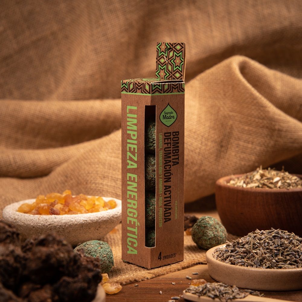 Sagrada Madre BOMBITA LIMPIEZA ENERGETICA Smudge di Erbe naturali artigianali - Pulizia Energetica confezione da 4 bombita | Scopri su Clorophilla Shop