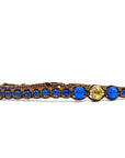 Samsara Cavigliera tibetana Shamballa con pietre - AGATA BLU FILO MARRONE | Scopri su Clorophilla Shop