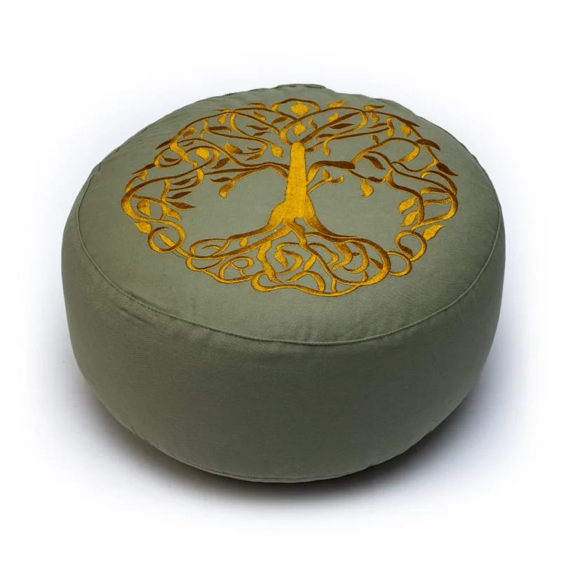 SET MEDITAZIONE ALBERO DELLA VITA ORGANICO (OCS) - Tappetino e cuscino | Scopri su Clorophilla Shop
