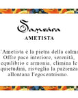 Samsara Cavigliera tibetana Shamballa con pietre - AMETISTA FILO MARRONE | Scopri su Clorophilla Shop