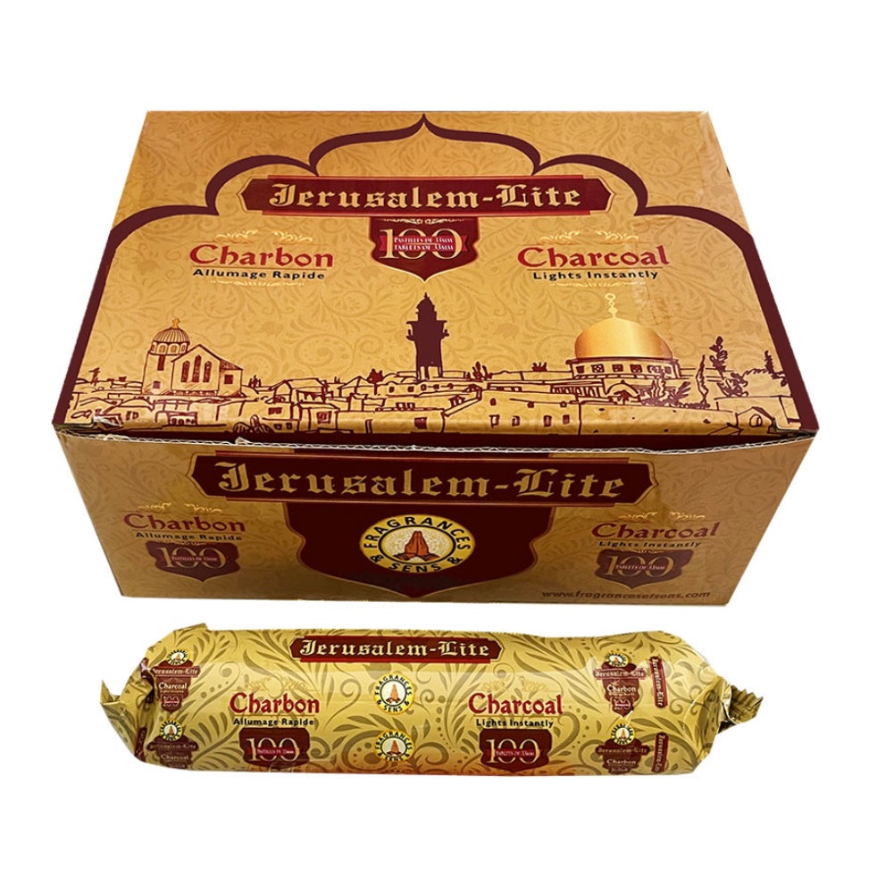 Jerusalem-Lite Carboncini per bruciare Incenso in Grani, Resine ed Erbe - rotolo da 10pz | Scopri su Clorophilla Shop