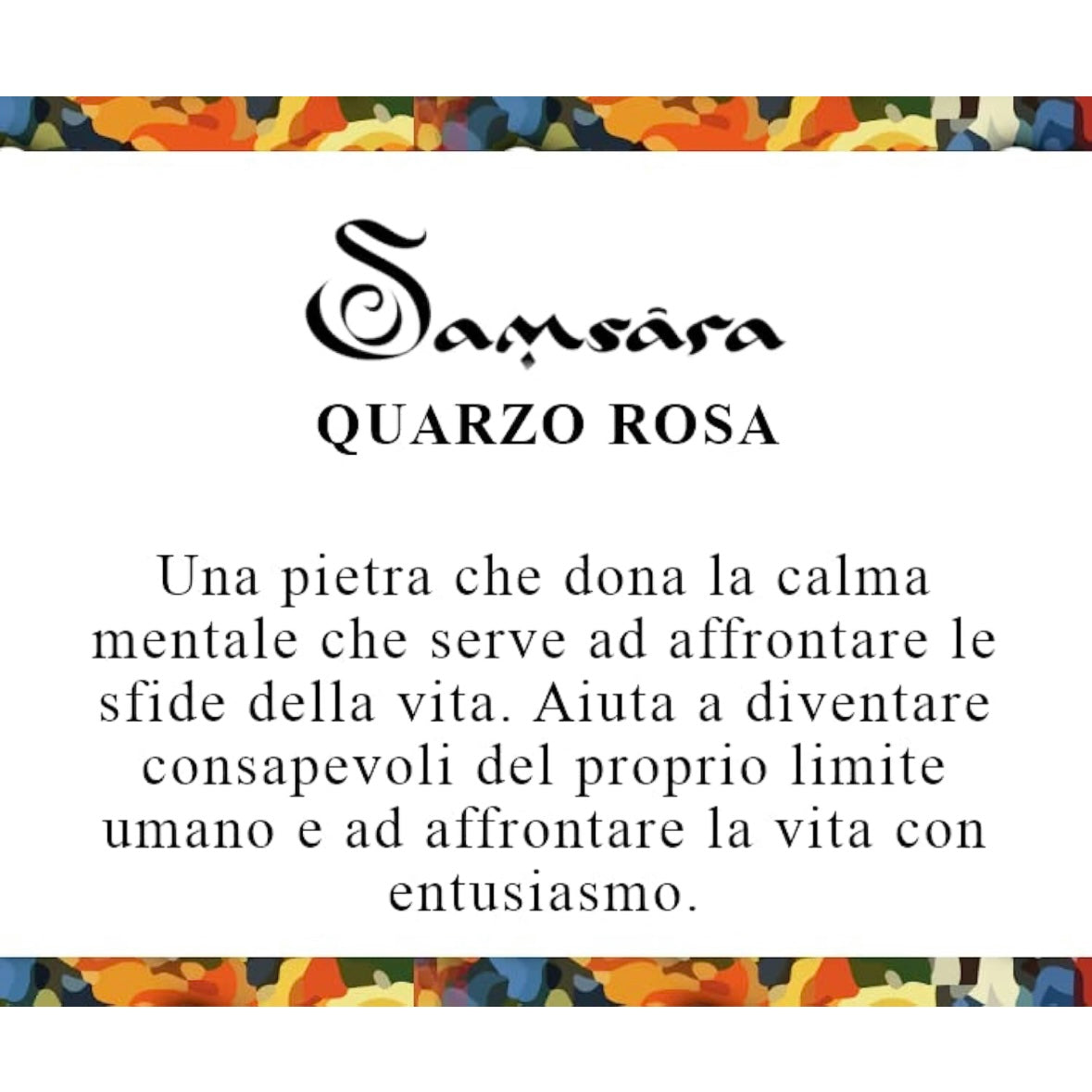 Samsara Cavigliera tibetana Shamballa con pietre - QUARZO ROSA FILO BLU | Scopri su Clorophilla Shop