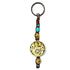 Samsara Portachiavi Tibetano artigianale in Turchese celeste e ottone - Energia positiva e protezione | Scopri su Clorophilla Shop