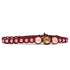 Samsara Cavigliera tibetana Shamballa con pietre - QUARZO ROSA FILO ROSSO | Scopri su Clorophilla Shop