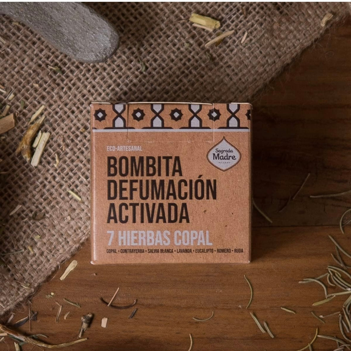 Sagrada Madre BOMBITA Smudge di Erbe naturali artigianali - 7 Erbe Copale | Scopri su Clorophilla Shop