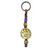 Samsara Portachiavi Tibetano artigianale in Agata Blu e ottone - Energia positiva e protezione | Scopri su Clorophilla Shop