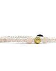 Samsara Cavigliera tibetana Shamballa con pietre - QUARZO ROSA FILO BIANCO | Scopri su Clorophilla Shop