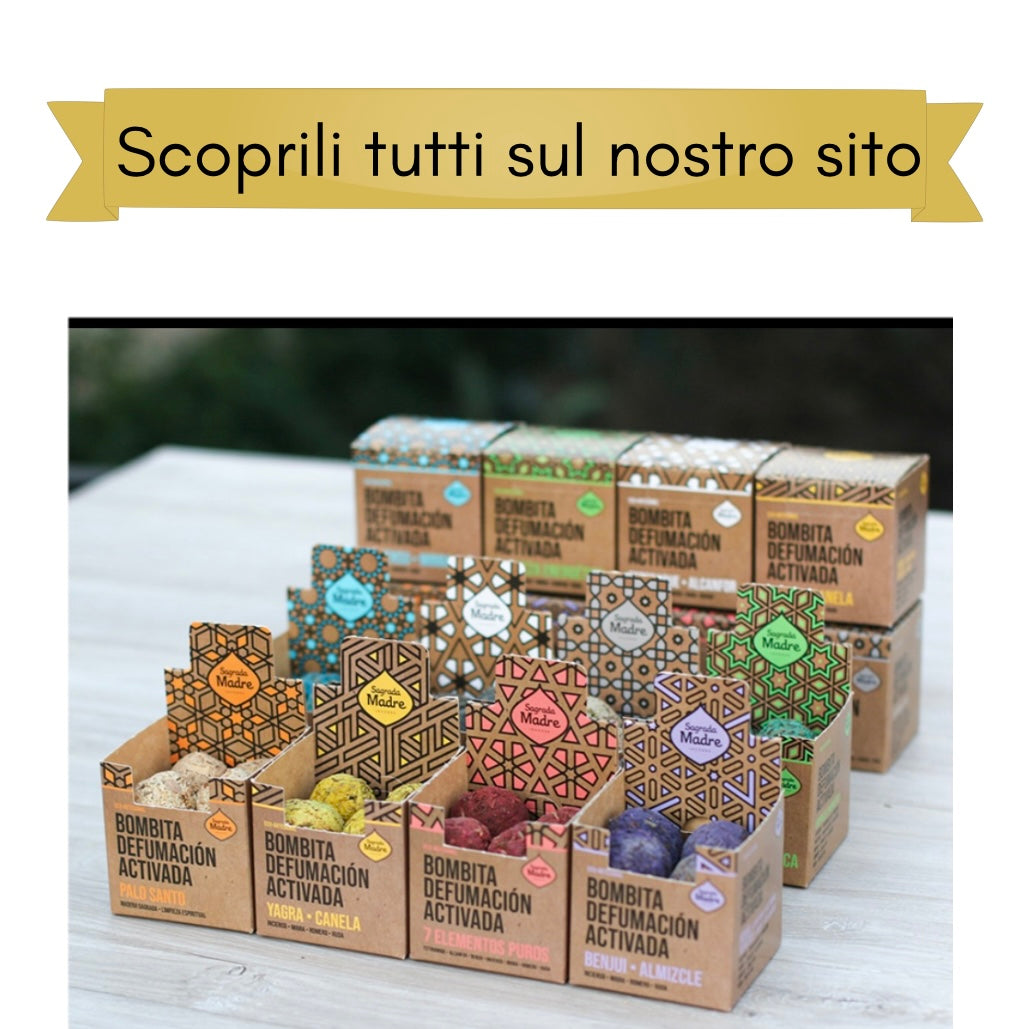 Sagrada Madre BOMBITA Smudge di Erbe naturali artigianali - Benzoino e Muschio | Scopri su Clorophilla Shop
