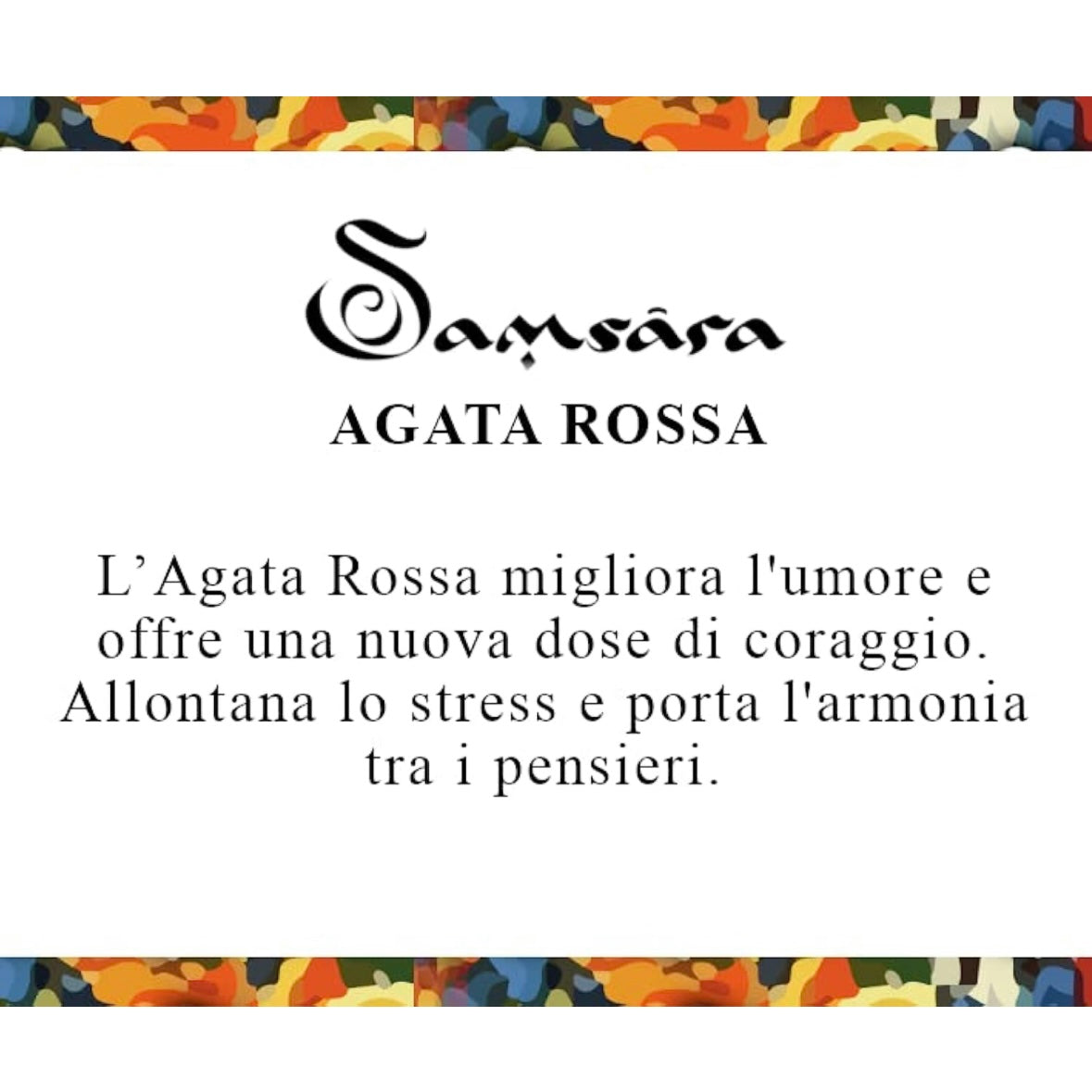 Samsara Cavigliera tibetana Shamballa con pietre - AGATA ROSSA FILO MARRONE | Scopri su Clorophilla Shop