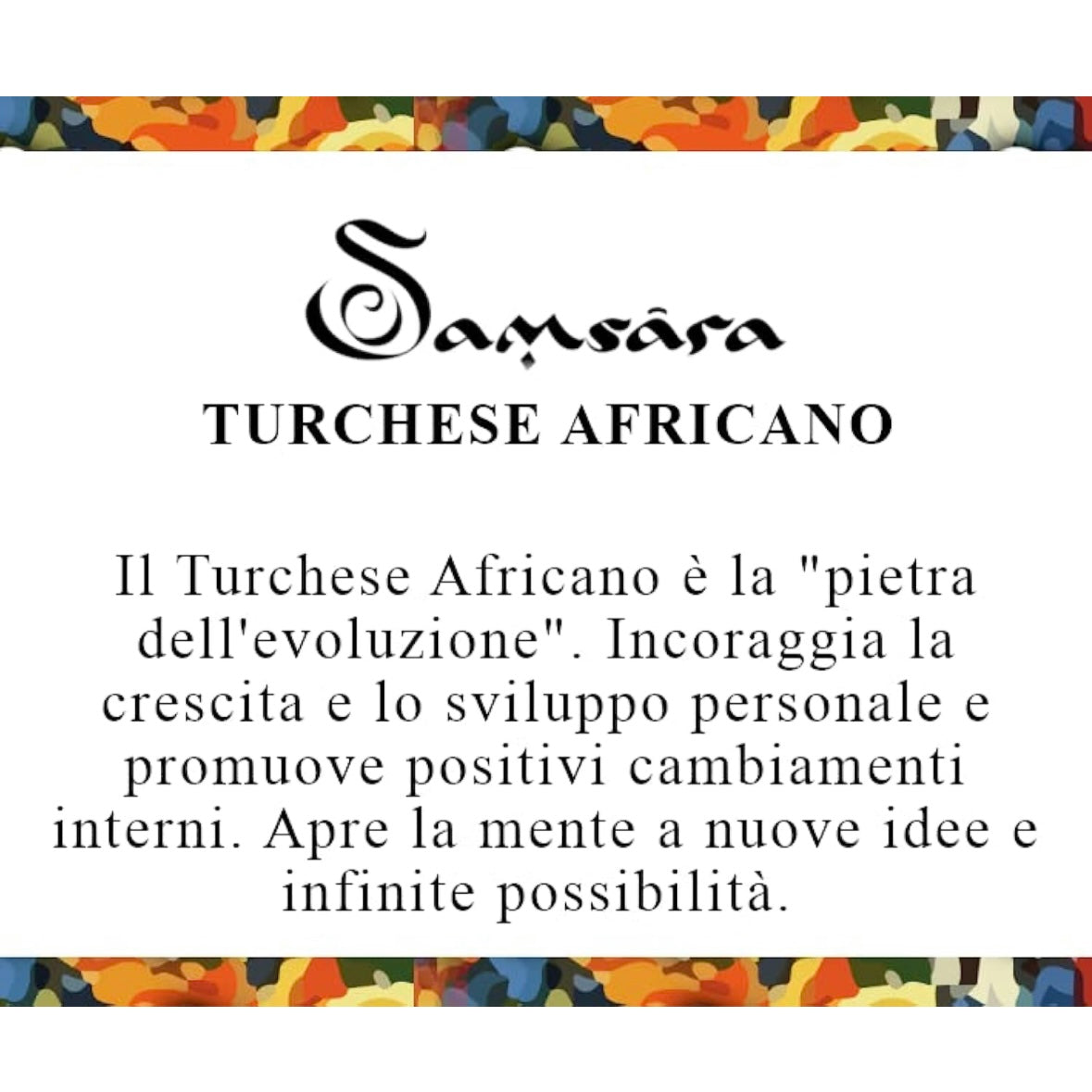 Samsara Cavigliera tibetana Shamballa con pietre - TURCHESE AFRICANO FILO BIANCO | Scopri su Clorophilla Shop