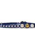 Samsara Cavigliera tibetana Shamballa con pietre - QUARZO ROSA FILO BLU | Scopri su Clorophilla Shop
