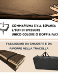 Tatami Tappetino artigianale per Operatori Yoga, Shiatsu, Reiki, e Thai massage - Futon Lavabile e Sfoderabile made in Italy