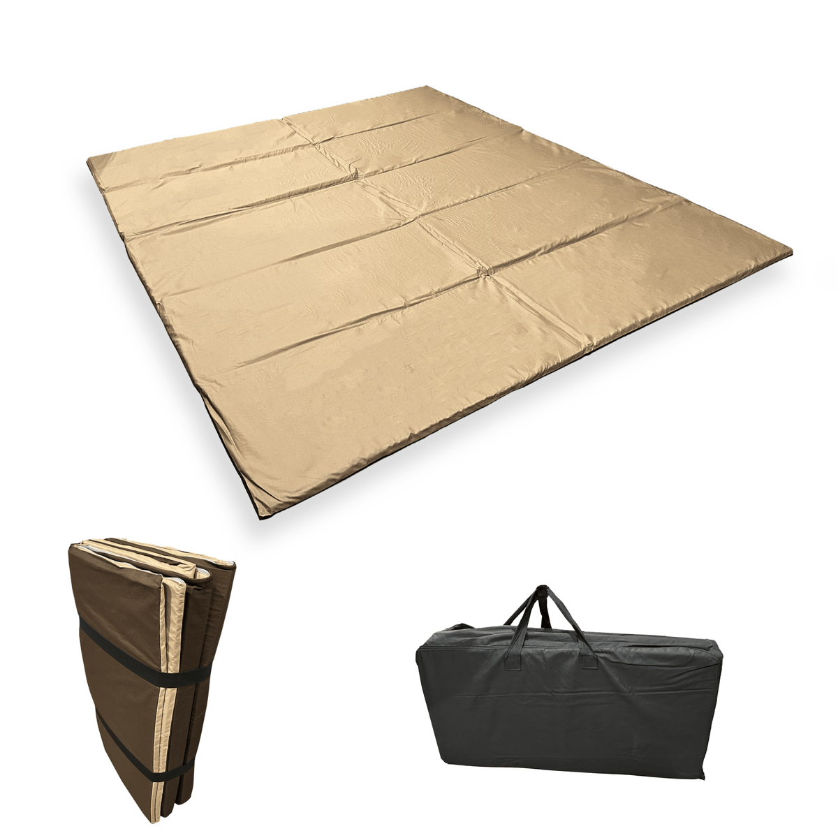 Tatami Tappetino artigianale per Operatori Yoga, Shiatsu, Reiki, e Thai massage - Futon Lavabile e Sfoderabile made in Italy