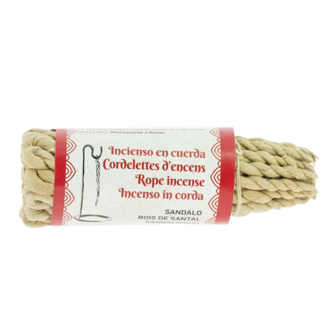 Incenso Nepalese in corda Sandalwood - Sandalo - Clorophilla Shop