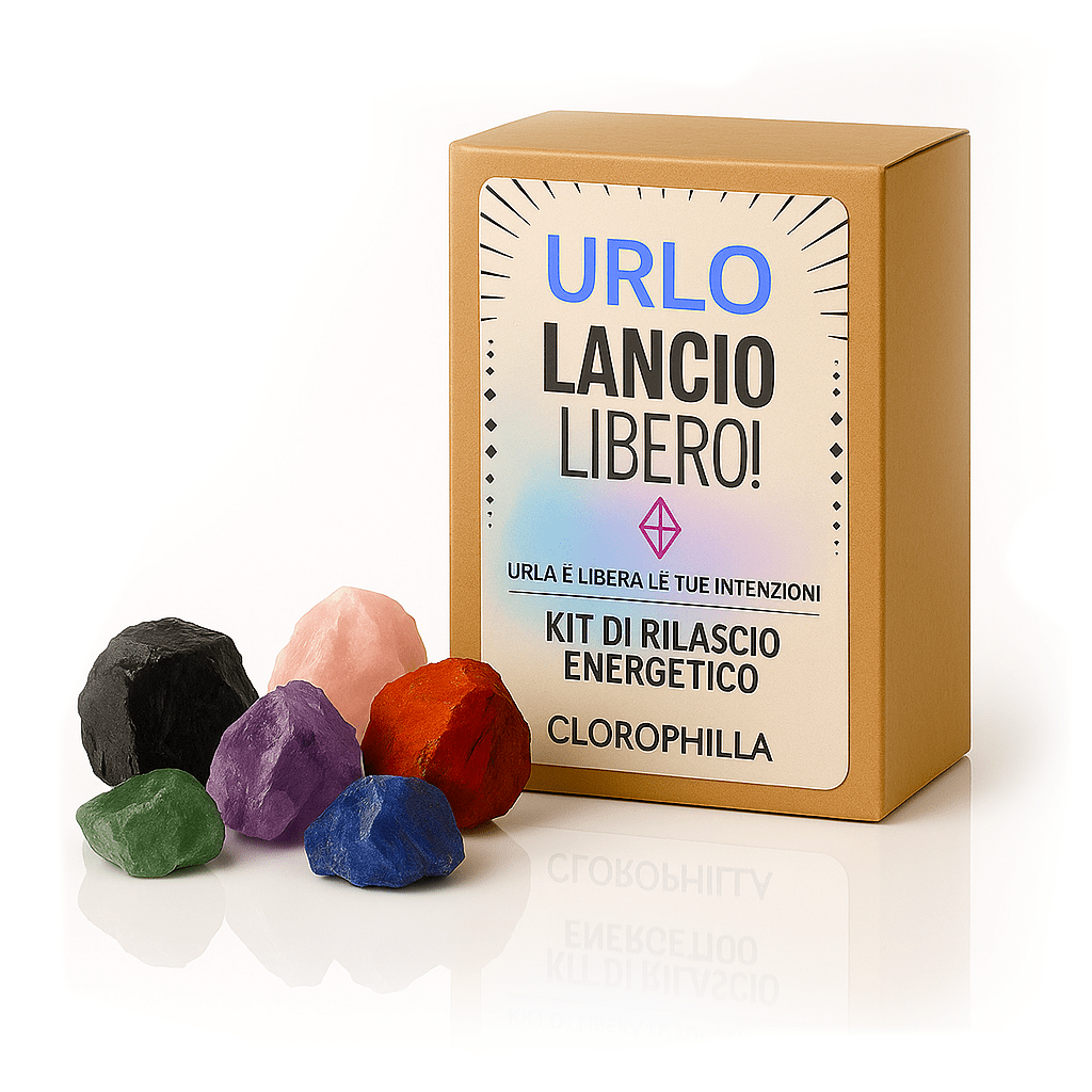 Kit di Rilascio Energetico “Urlo Lancio Libero” - rilascia le tue intenzioni - Clorophilla Shop