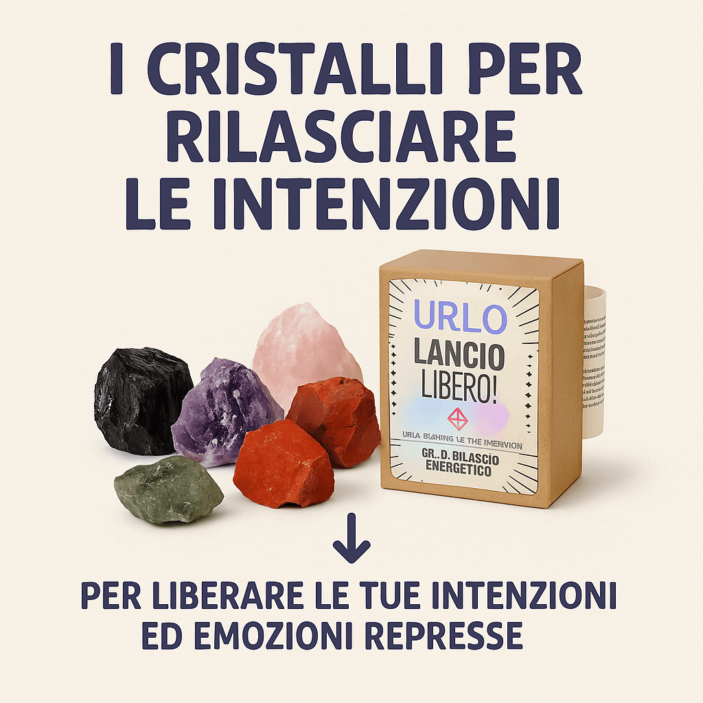 Kit di Rilascio Energetico “Urlo Lancio Libero” - rilascia le tue intenzioni - Clorophilla Shop