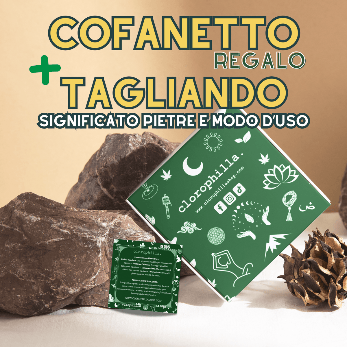 KIT TROVA LA TUA PIETRA - Set completo per test kinesiologico cristalloterapia - Clorophilla Shop