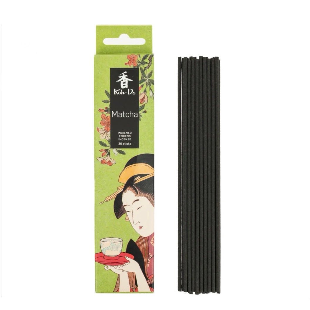 Koh-Do MATCHA Incenso Giapponese in Bastoncini - TÈ MATCHA e KISHU BINCHOTAN - Clorophilla Shop