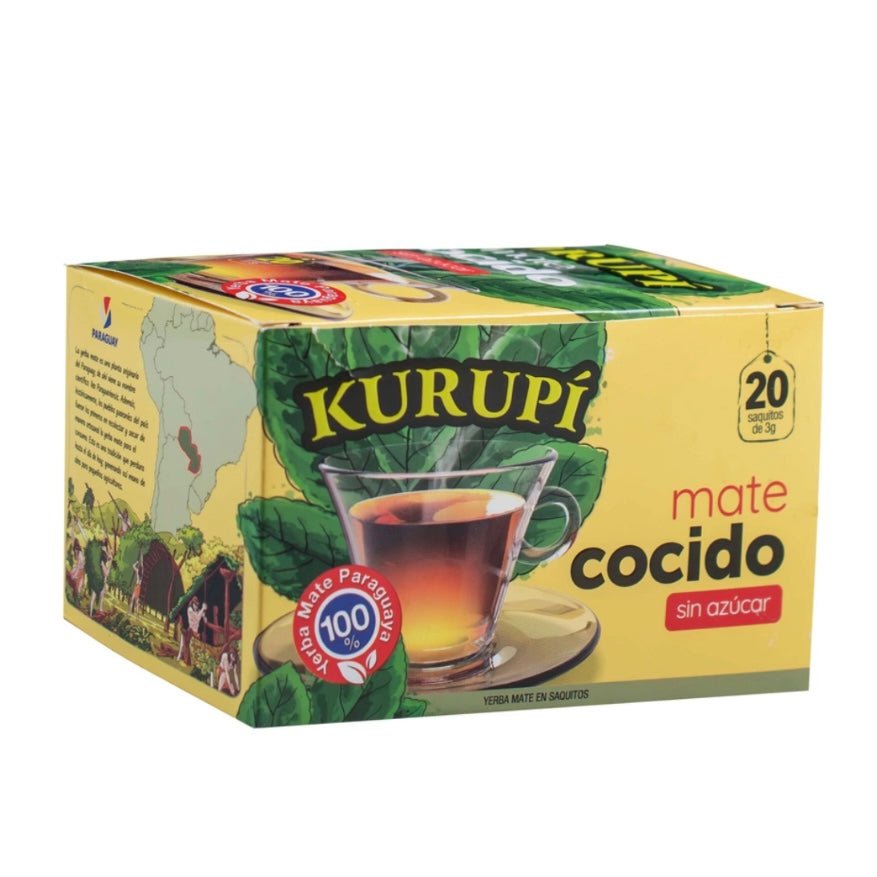 Kurupi Cocido Yerba mate origine Paraguay - Confezione da 20 bustine - Clorophilla Shop