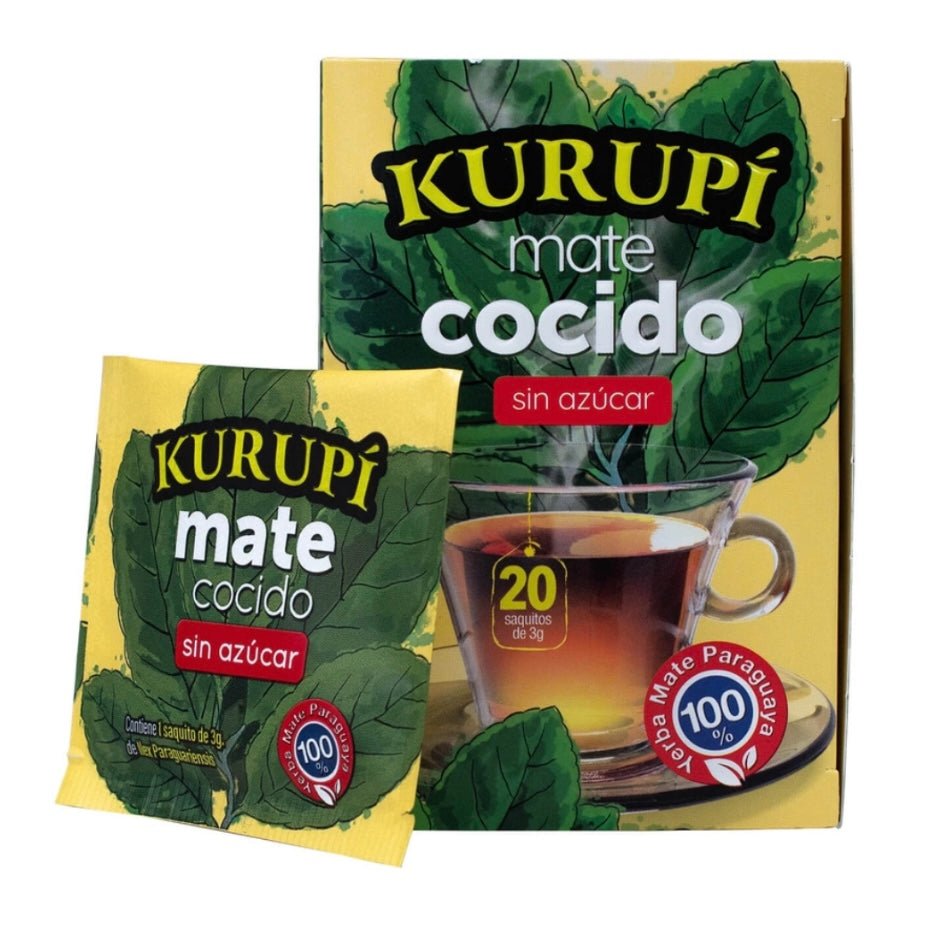 Kurupi Cocido Yerba mate origine Paraguay - Confezione da 20 bustine - Clorophilla Shop