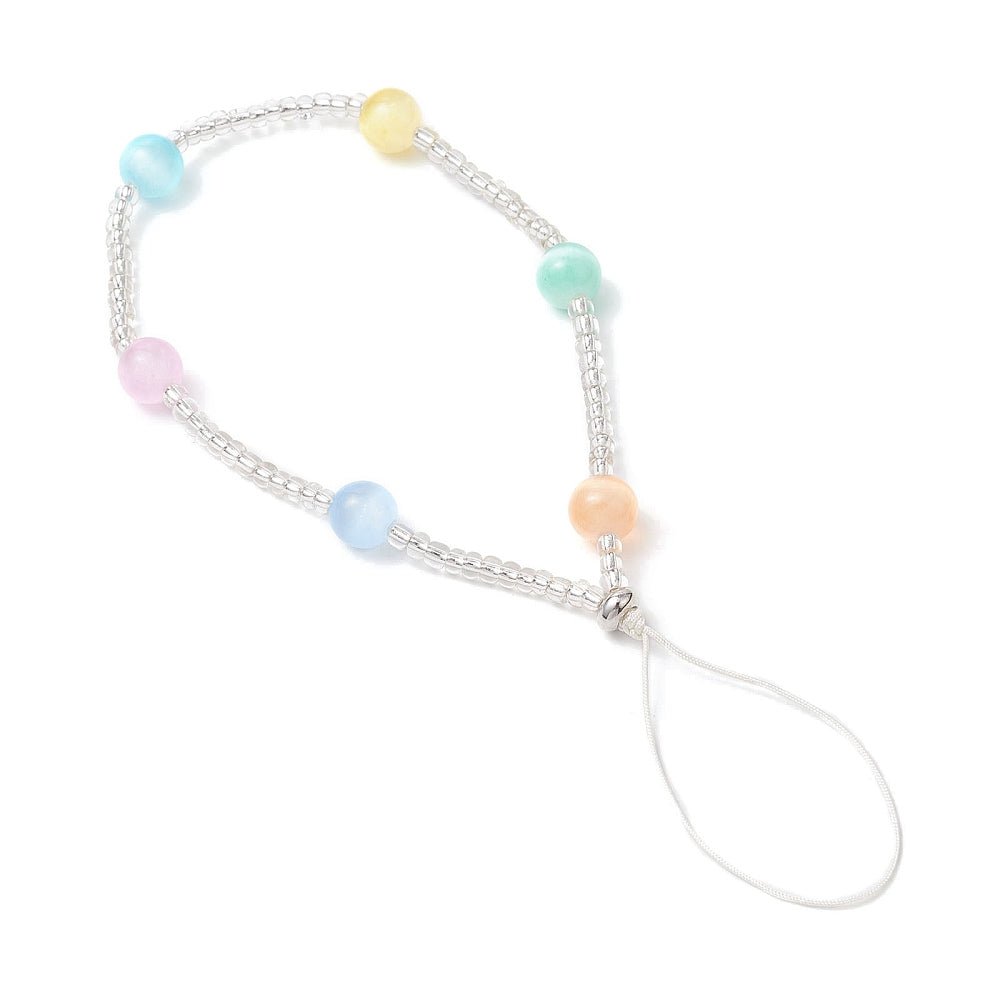 LACCETTO DA POLSO PER CELLULARE - Selenite colorata - Clorophilla Shop