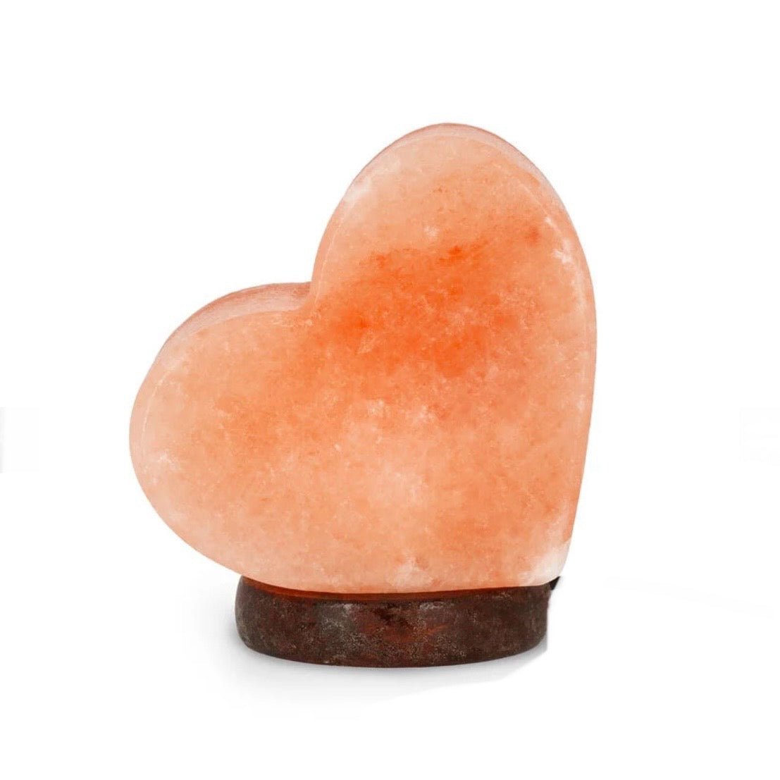 Lampada di sale rosa dell'Himalaya USB a forma di cuore - 600g - Clorophilla Shop
