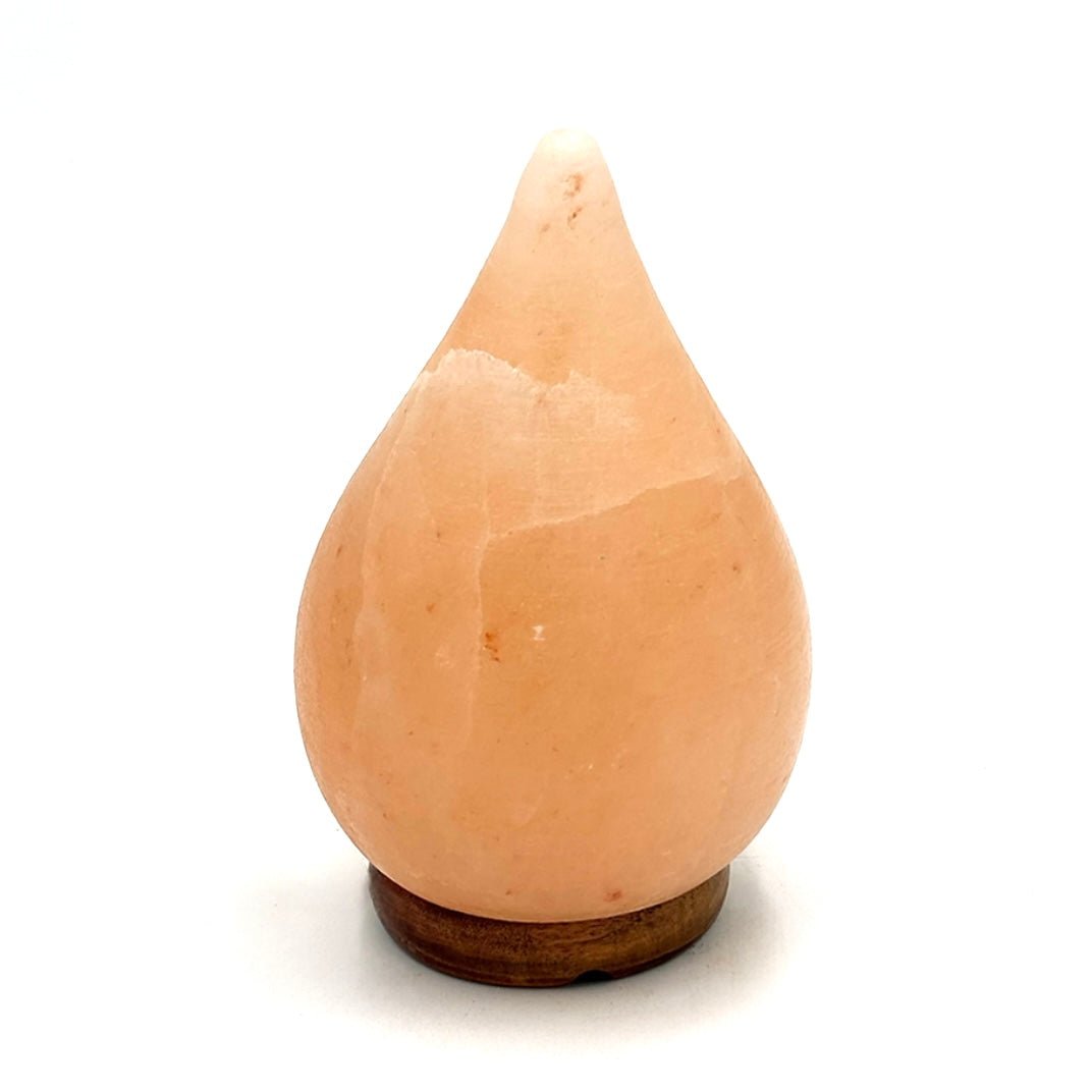Lampada di sale rosa dell'Himalaya USB a forma di goccia - 750g - Clorophilla Shop