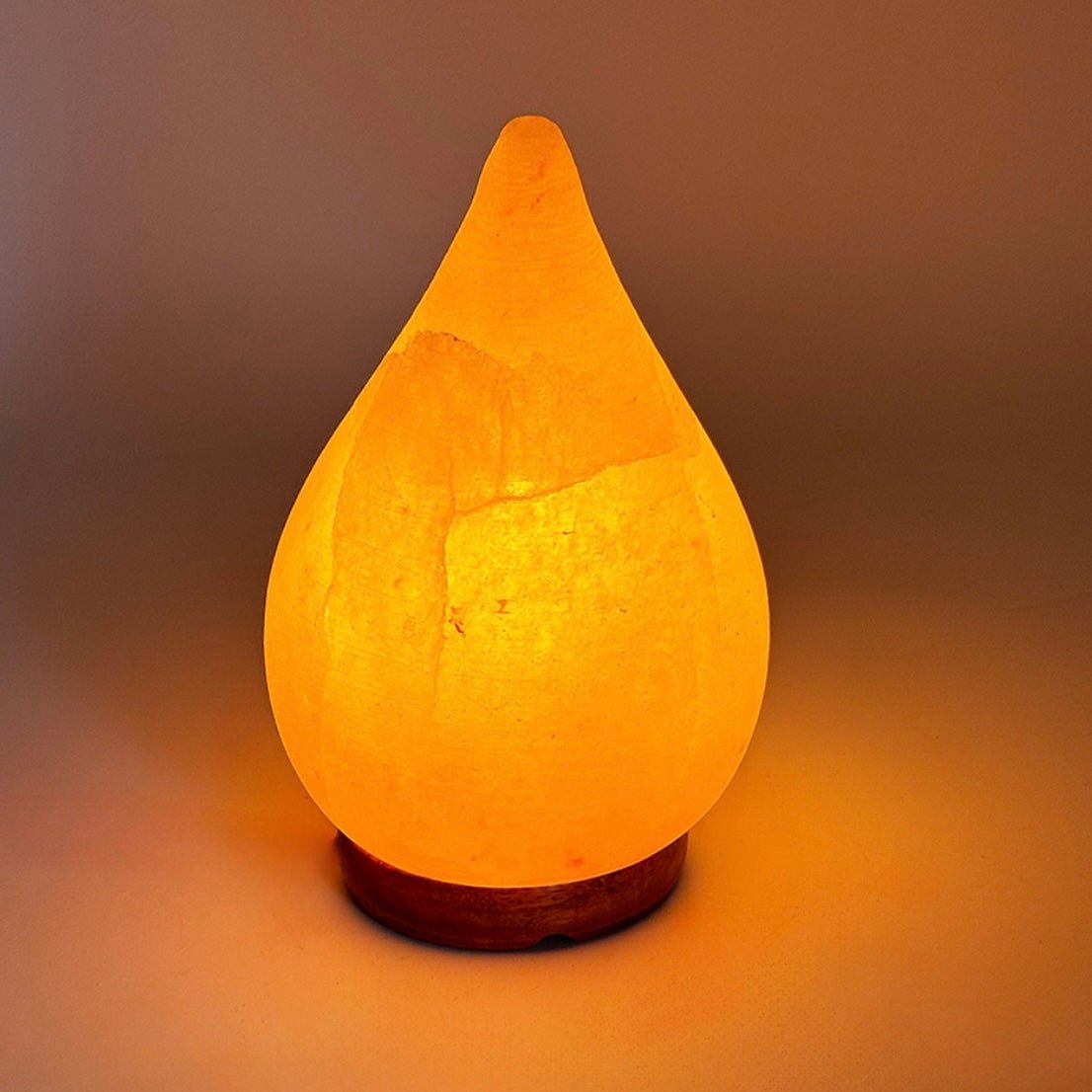 Lampada di sale rosa dell'Himalaya USB a forma di goccia - 750g - Clorophilla Shop
