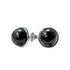 Orecchini in argento 925 con pietra Ossidiana Nera - 8mm | Scopri su Clorophilla Shop