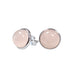 Orecchini in argento 925 con pietra Quarzo Rosa - 8mm | Scopri su Clorophilla Shop
