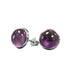 Orecchini in argento 925 con pietra Ametista - 8mm | Scopri su Clorophilla Shop