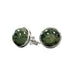 Orecchini in argento 925 con pietra Agata muschiata - 8mm | Scopri su Clorophilla Shop