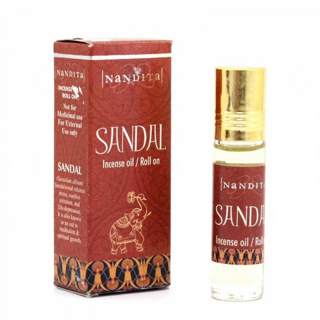 Nandita Sandal Profumo incenso in Olio roll-on - Fragranza Sandalo | Scopri su Clorophilla Shop