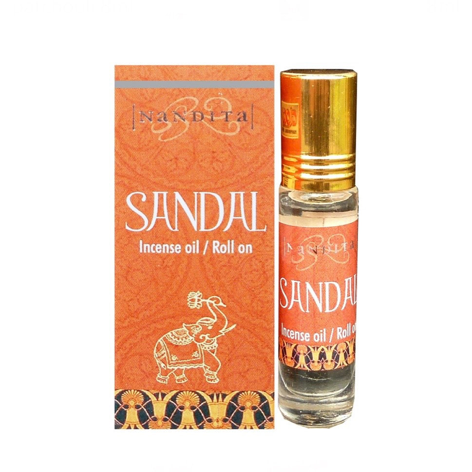 Nandita Sandal Profumo incenso in Olio roll-on - Fragranza Sandalo | Scopri su Clorophilla Shop