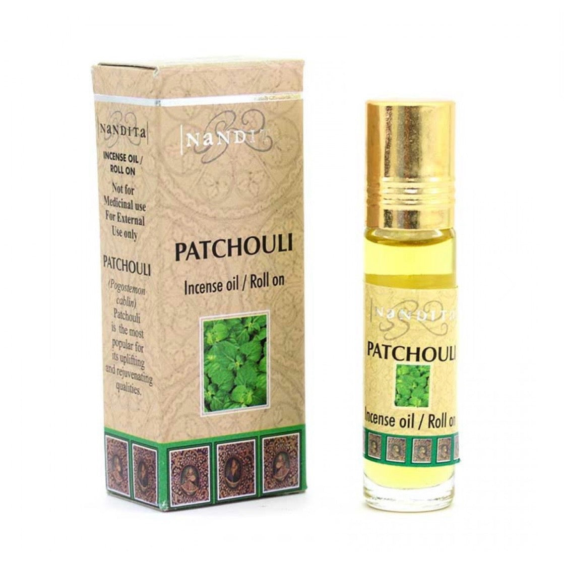 Nandita Patchouli Profumo incenso in Olio roll-on - Fragranza Patchouli | Scopri su Clorophilla Shop