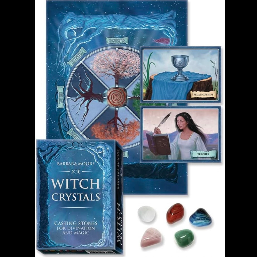 Lo Scarabeo Witch Crystals Oracle - Cofanetto con carte, cristalli e istruzioni | Scopri su Clorophilla Shop