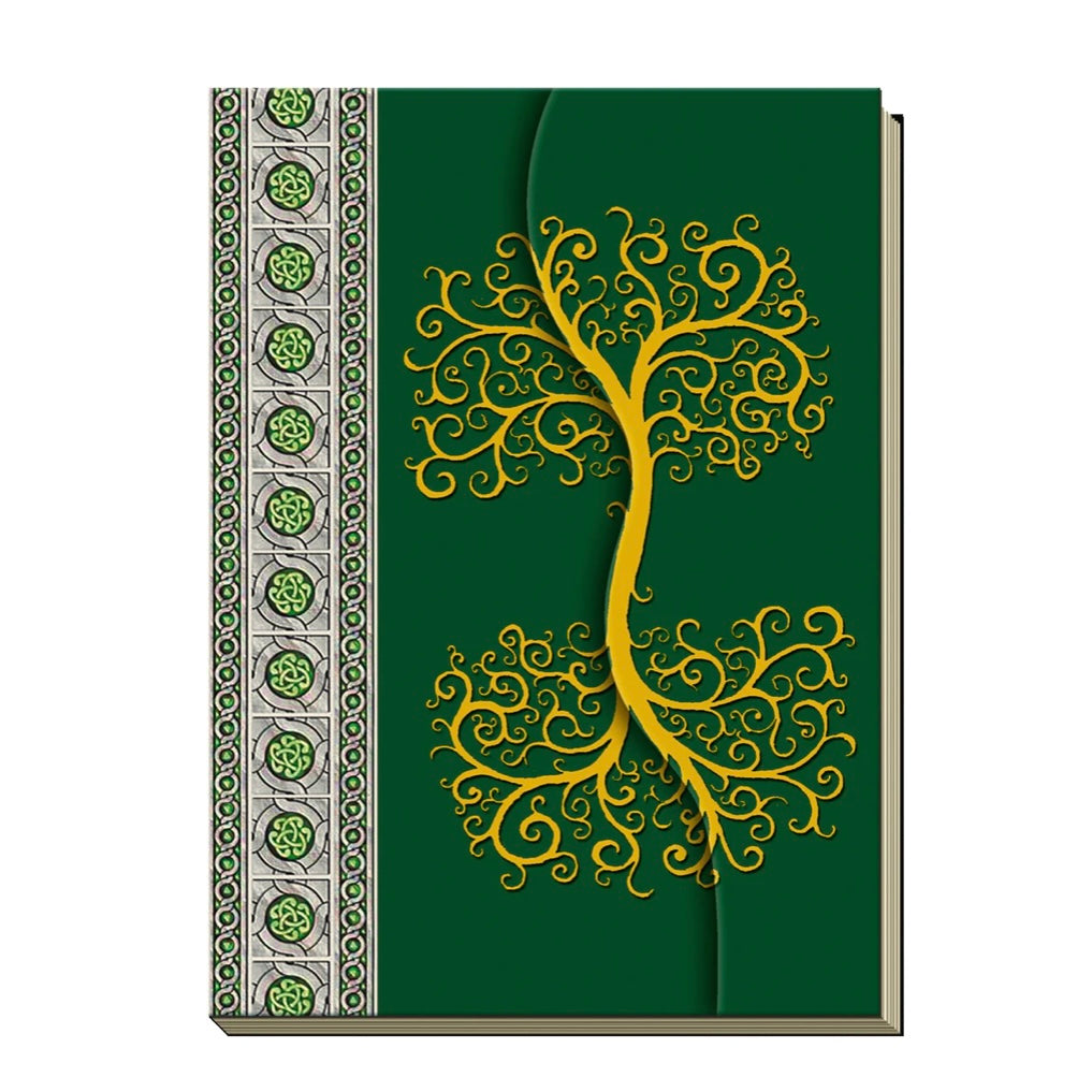 Diario Albero Celtico alta qualità con copertina rigida - 160 pagine bianche e nastro segnalibro | Scopri su Clorophilla Shop