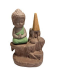 Bruciaincenso a cascata Buddha in Ceramica per Incenso in coni e bastoncini - Diverse colorazioni | Scopri su Clorophilla Shop