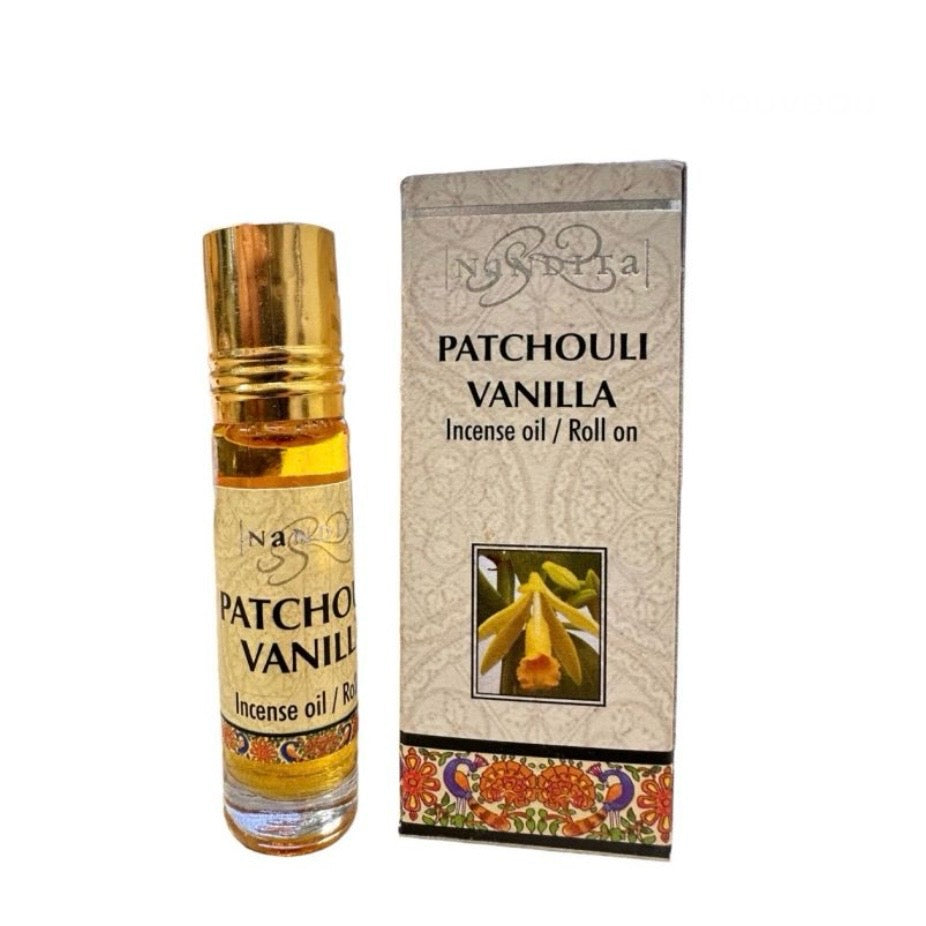 Nandita Patchouli Vanilla Profumo incenso in Olio roll-on - Fragranza Patchouli e Vaniglia | Scopri su Clorophilla Shop
