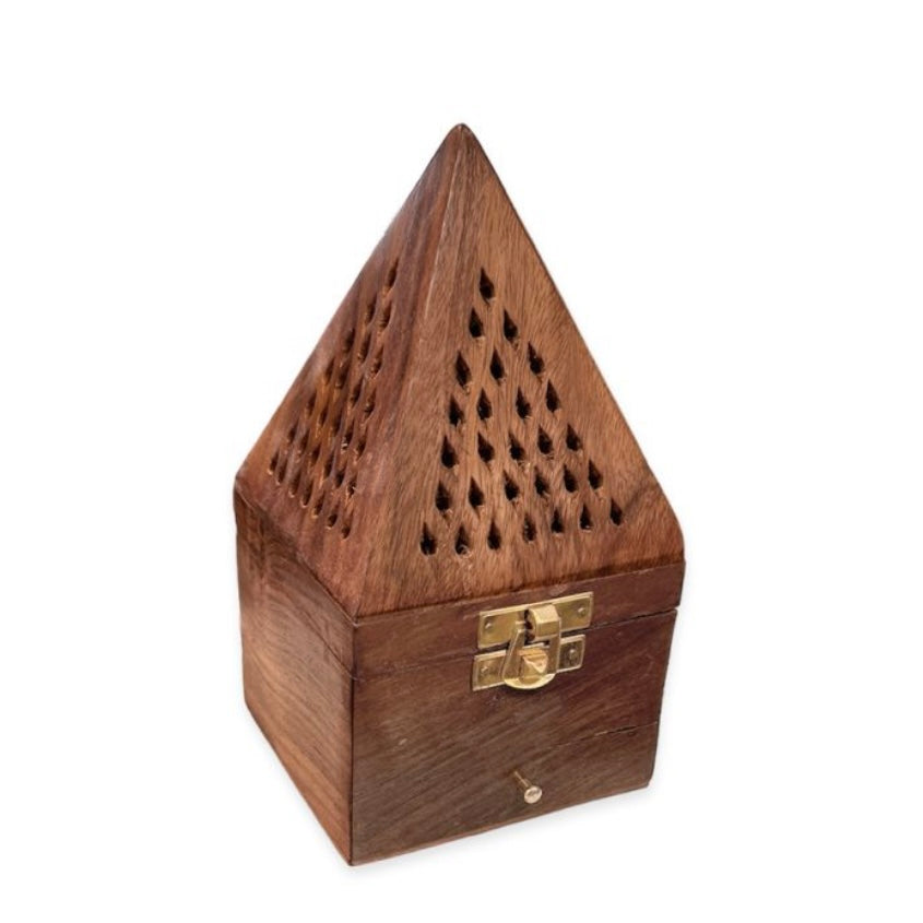 BRUCIAINCENSO PIRAMIDE CON CASSETTO | Scopri su Clorophilla Shop