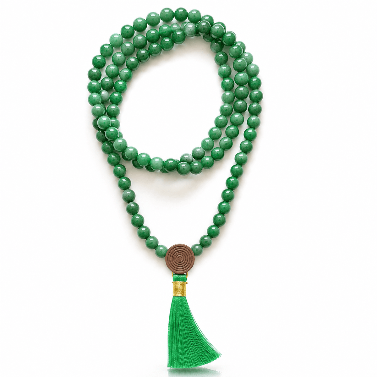 MALA IN AVVENTURINA VERDE - Fortuna, equilibrio e benessere - Clorophilla Shop