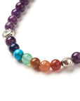 Mala Tibetana in Ametista con Chakra - Collana Rosario - Clorophilla Shop