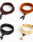 Mala Tibetana In Legno - Rosario CONTA MANTRA 108 grani - Clorophilla Shop